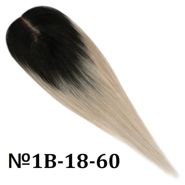 Накладка из натуральных волос на пробор