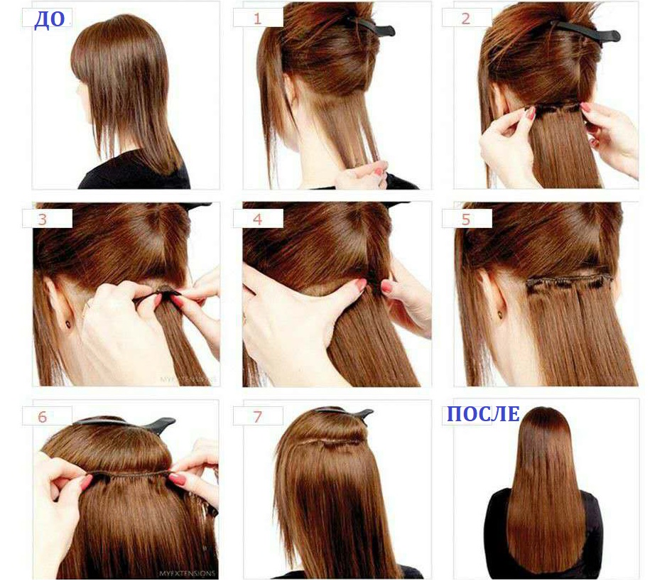 Как правильно крепить волосы на заколках
