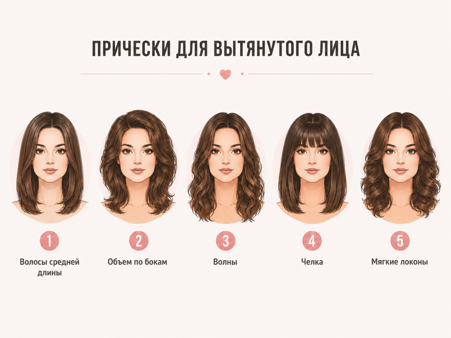 прически для вытянутого лица