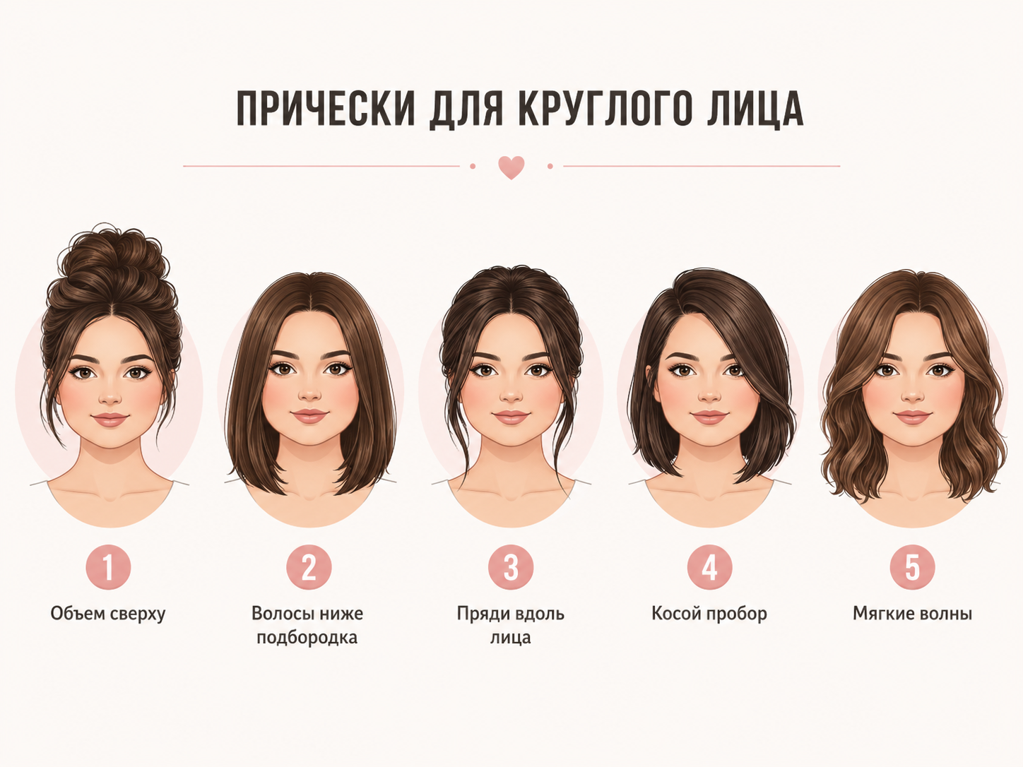 прически для круглого лица парики